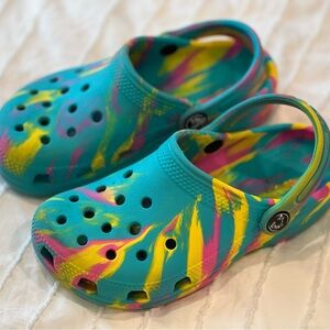 Crocs Classic Girls Tie Dye— Size C12